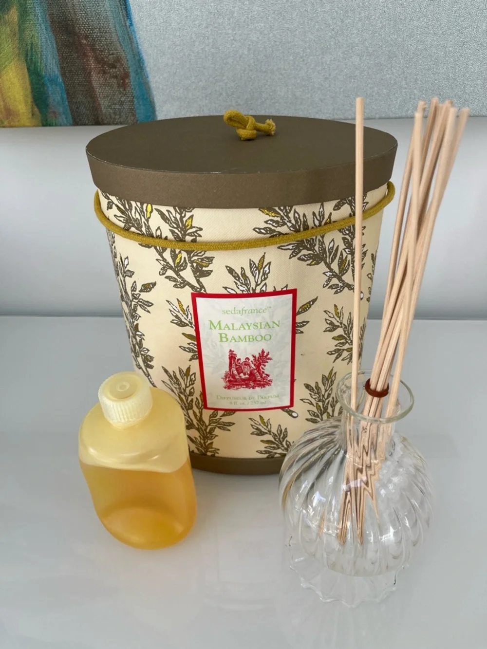 Malaysian Bamboo Classic Toile Diffuseur Set retail $72.50